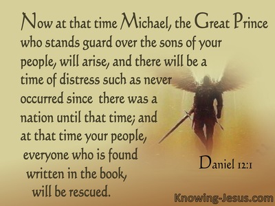 Daniel 12:1 Michael The Great Prince Of Israel (brown)